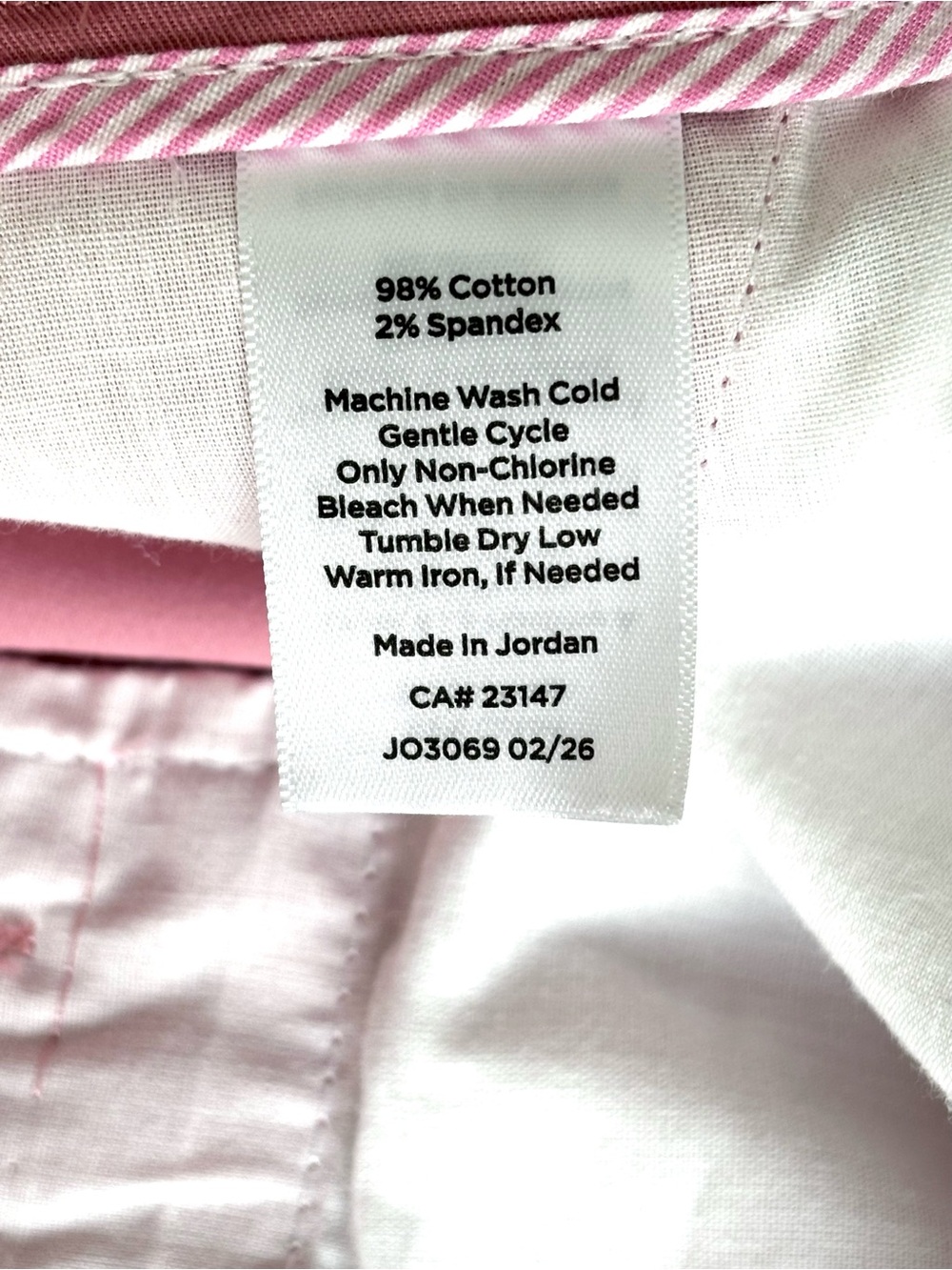 Talbots Heritage Twill Relaxed Shorts 7” Warm Rose Size 18W - Picture 4 of 4